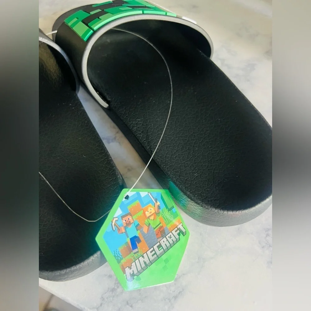 Minecraft kids sandals